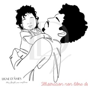 Trait d'union - illustration au trait d'après photo