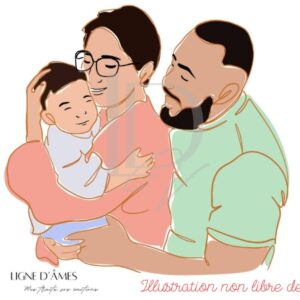 Mes traits, vos émotions - illustration au trait colorisée